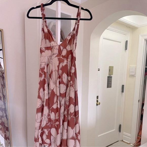 Alexis Floral Maxi Dress in Rust and White - Picture 9 of 11